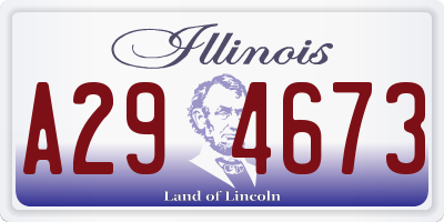 IL license plate A294673