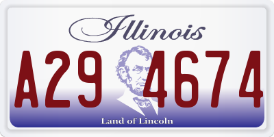 IL license plate A294674