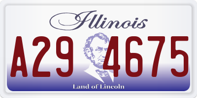 IL license plate A294675