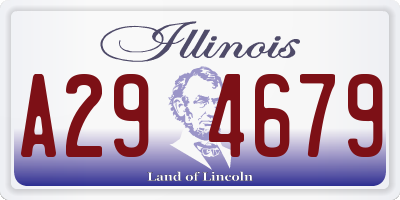 IL license plate A294679