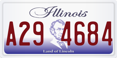 IL license plate A294684