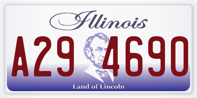 IL license plate A294690