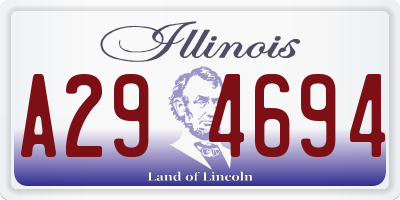 IL license plate A294694