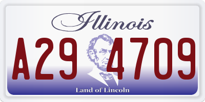 IL license plate A294709