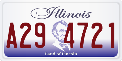 IL license plate A294721
