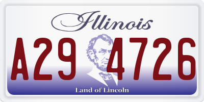IL license plate A294726