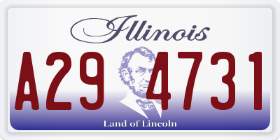 IL license plate A294731