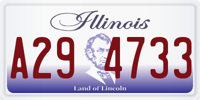 IL license plate A294733