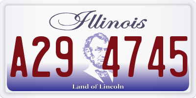 IL license plate A294745