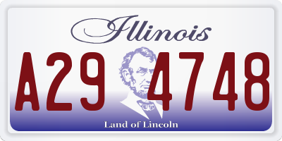IL license plate A294748