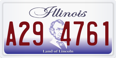 IL license plate A294761