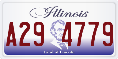 IL license plate A294779