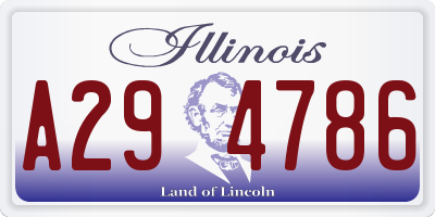 IL license plate A294786