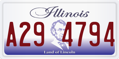 IL license plate A294794