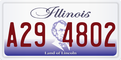 IL license plate A294802