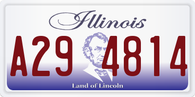 IL license plate A294814