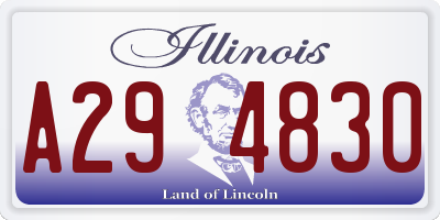 IL license plate A294830