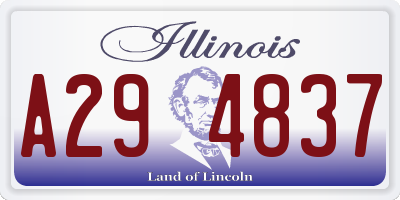 IL license plate A294837