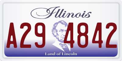 IL license plate A294842