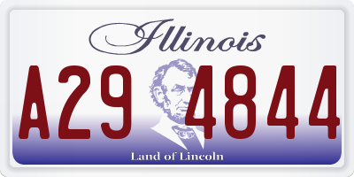 IL license plate A294844
