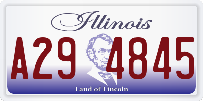 IL license plate A294845