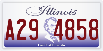 IL license plate A294858