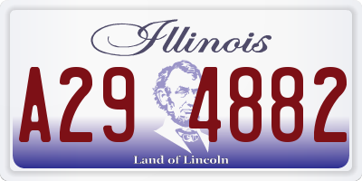 IL license plate A294882