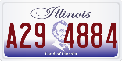 IL license plate A294884