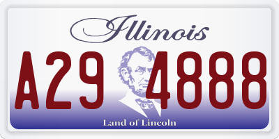 IL license plate A294888