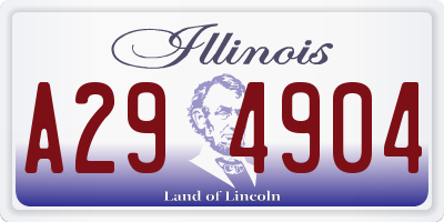 IL license plate A294904