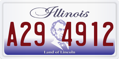 IL license plate A294912