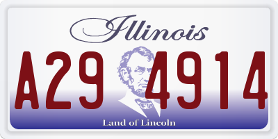 IL license plate A294914
