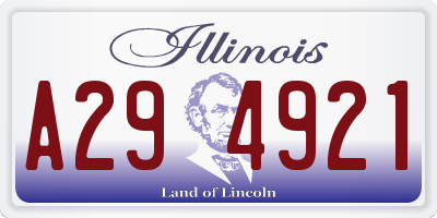 IL license plate A294921