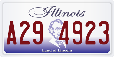 IL license plate A294923