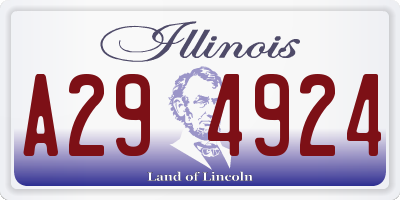 IL license plate A294924