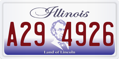 IL license plate A294926