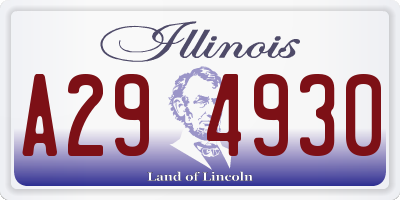 IL license plate A294930