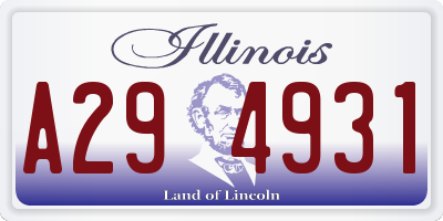 IL license plate A294931