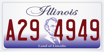 IL license plate A294949