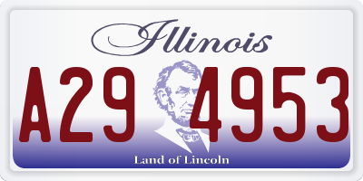 IL license plate A294953