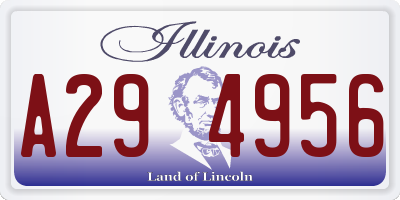 IL license plate A294956
