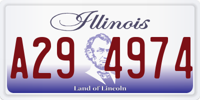 IL license plate A294974