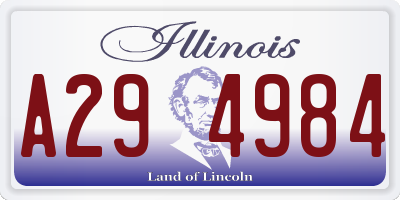 IL license plate A294984