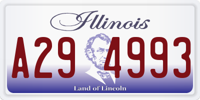 IL license plate A294993