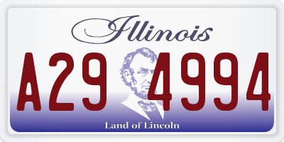 IL license plate A294994
