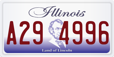 IL license plate A294996