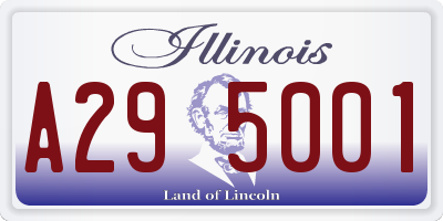 IL license plate A295001