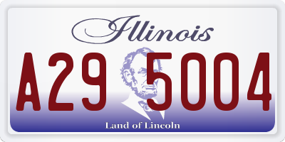IL license plate A295004