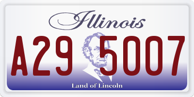 IL license plate A295007
