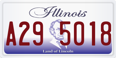 IL license plate A295018